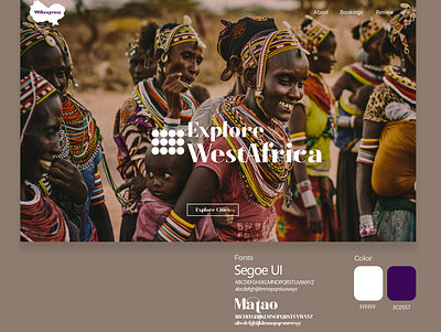 Wa Express africa landing page design travel agency ui uidesign webdesign