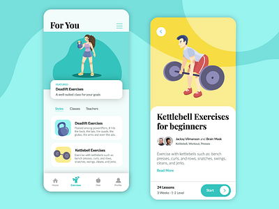 Workout App Concept app concept design illustration workout workout app