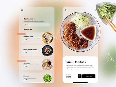 Japanese Food Mobile UX Design