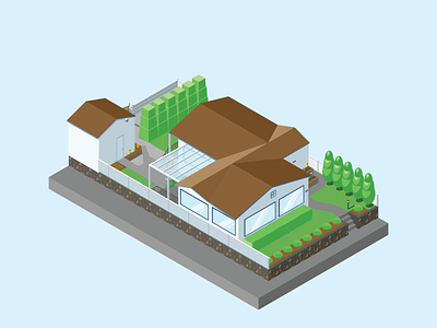 The House on 59th architecture illustrator iso isometric