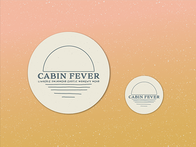 Cabin Fever Logo campy logo logo design minimalist rough lines speckled egg