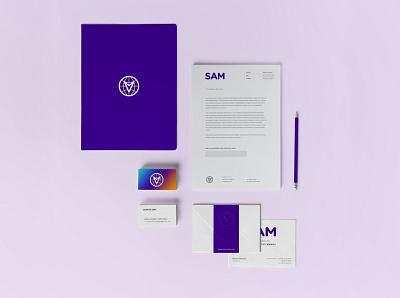 SAM branding design logo