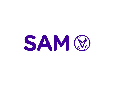 SAM branding design logo