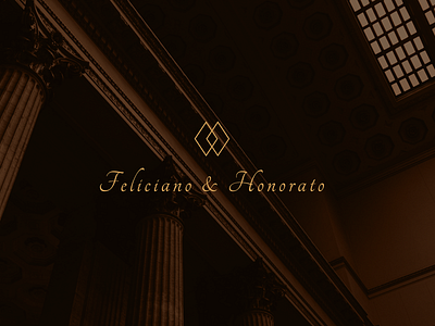 Feliciano & Honorato Lawyers brand brown golden identity branding identity design identity designer law lawyer lawyer logo lawyers logotype type typo typographic typography typography art visual design visual identity visual identity design visual identity designer