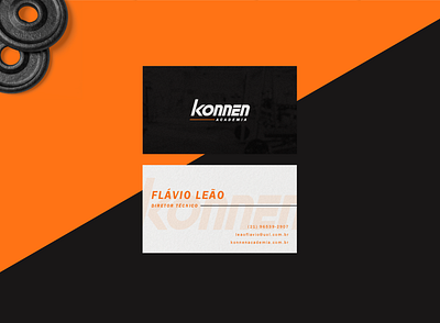 Konnen Gym - Visual Identity black branding business card design designer fitness fitness center fitness club fitness logo graphic design graphic designer gym gym logo gymnastics logo logotype mock up mockup orange visual identity