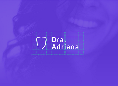 Dra. Adriana - Dentist Logo dentist dentist logo dentistry dentists design designer graphic design graphic designer grid grid design grid logo logo logotype logotypes odontology purple smile teeth tooth visual identity