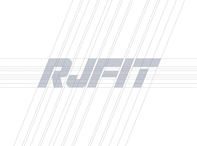 RJFIT - Logo Grid academia branding crossfit design designer fit fitness graphic design graphic designer grid gym gymnastic illustration logo logo grid logomark logotype rj vector visual identity