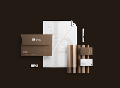 Stationary Branding brand brand identity branding brown business design designer escritório graphic design graphic designer logo logotipo marrom mock up mockup office papelaria print stationary visual identity