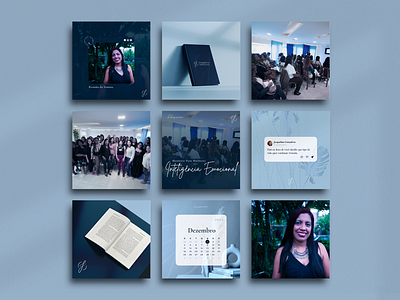 Social Media Posts Design blue brand identity branding canva design designer elegant feed female graphic design graphic designer instagram post posts social media template ui visual identity woman women