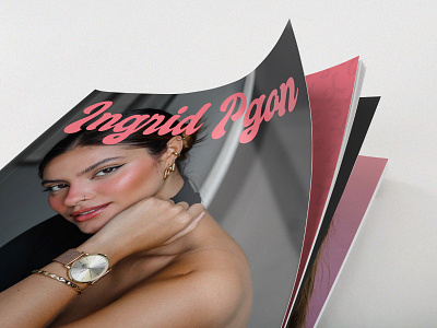 Ingrid Pgon - Magazine Design blog blogger brand branding design designer fashion girl graphic design graphic designer logo magazine mockup model pgon pink revista vector visual identity woman