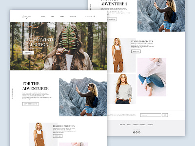 Fashion website mockup fashion mockup website