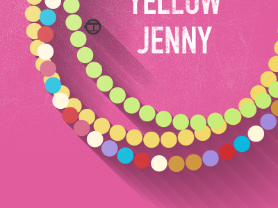 Happy Beads –Yellow Jenny bracelets illustration