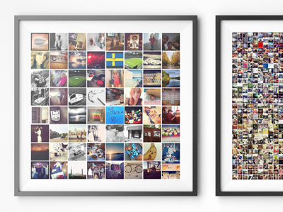 Mosaink frames mockup frame grid images instagram mosaic