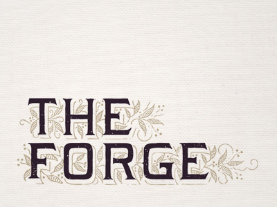 The Forge - logo typography antique forge logo typography vintage