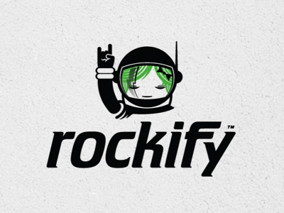 Rockify Logo - Mascot - Illustrative illustration logo rockify