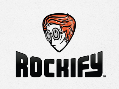 Rockify - Illustrative Logo illustration logo rockify