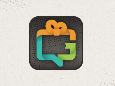 Giftiki - Possible App Icon - larger app giftiki illustration iphone mobile ui