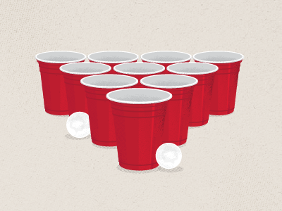 Giftiki- Beer Pong Champs -10 cup giftiki icon illustration