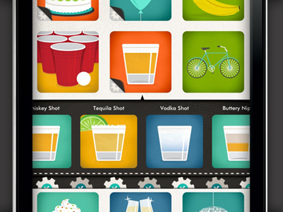 Icon Selection - Giftiki App - Close Up app giftiki icon icons iphone shot glass