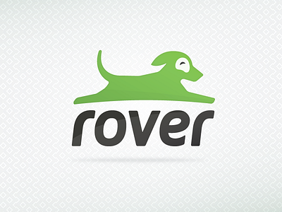 Rover App animal app dog green identity logo mobile rover transportation