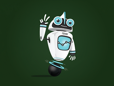 Rover App - Bot bot custom francisco icon illustration lind logo mark mascot robot rover san shaun transportation