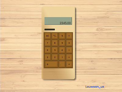 Daily UI Challenge 004 - Calculator app calculator daily ui dailyui004 dailyuichallenge design ui ux