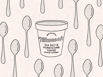 Tillamook Custard <3 custard design hand drawn handdrawn handlettering icecream illustration lettering tillamook typography