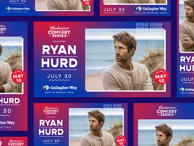 Bud Concert Series Branding branding chicago concert series concerts design digital social typography