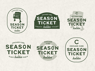 Chicago Cubs Season Ticket Holder logo concepts