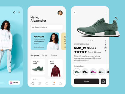 Mobile App adidas app ecommerce mobile app shoe