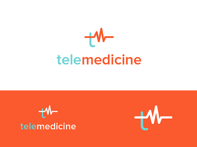 Telemedicine branding logo medicine