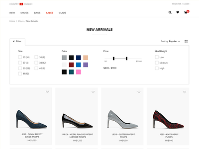 Product List Page ecommerce flat design list page minimalist shopping simple ui ux