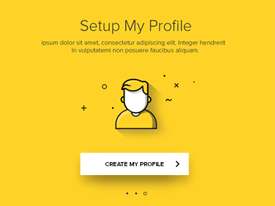 Setup My Profile demo icons profile setup ui