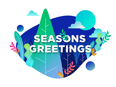 Seasons Greetings card concept design greetingcard illustration seasons greetings