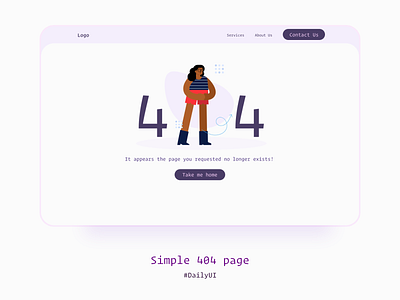 404 Page - dailyUI 404 404page dailyui figma web design