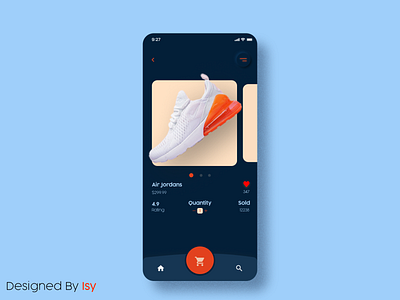 Product Buy page app design figma mobile nike shoe ui