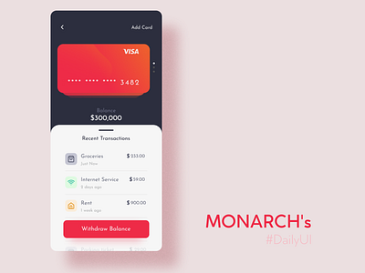 wallet app figma mobile ui monarch walletapp