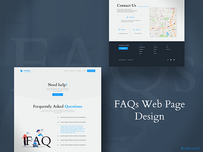 Simple Website FAQs Design Concept faqs figma simple uiux we design