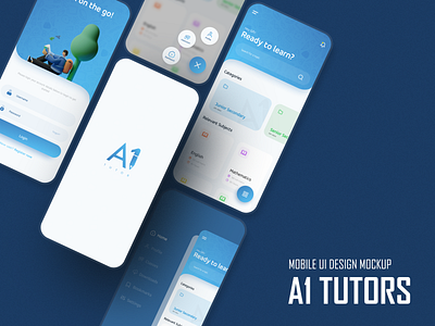 A1 Tutors App UI Concept app elearning figma ui