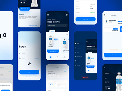 App UI design for Water ordering service