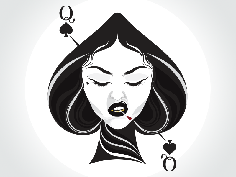 Download Queen Of Spades by Marta Strachocka on Dribbble