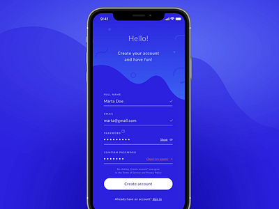Sign in and Sign up screens app dailyui form login mobile register sign in sign up uidesign user interface