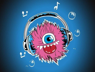 Vibing hard! cartoon cartoon character cartoon illustration design illustration logo music