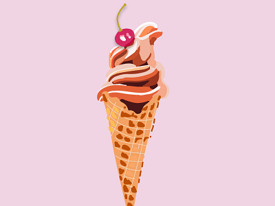 Ice Cream 100daychallenge 100dayproject 100daysproject adobeillustator design flat illustration vector