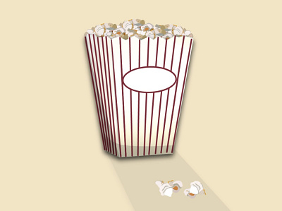 Popcorn 100daychallenge 100dayproject 100daysproject adobeillustator design flat illustration vector