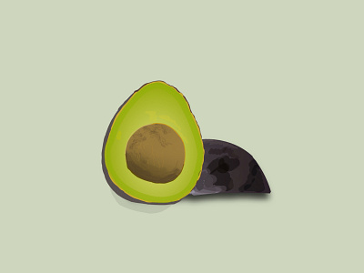 Avocado 100daychallenge 100dayproject 100daysproject adobeillustator design flat illustration vector