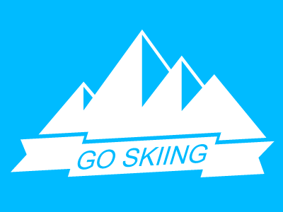 GO SKIING , just blue blue mountain