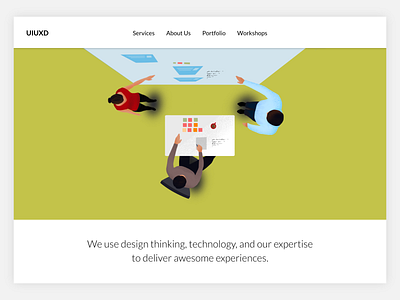 Webpage concept for UI UX company design illustration procreate ui user interface web web design