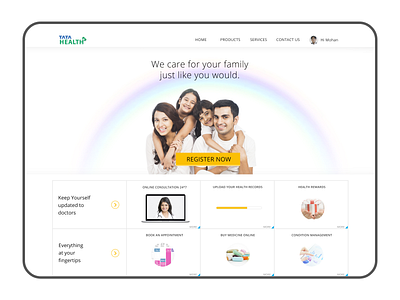 Tata Health design ui user interface web web design