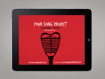 Your Song Project facebook music panic island responsive rock band social media valentines day